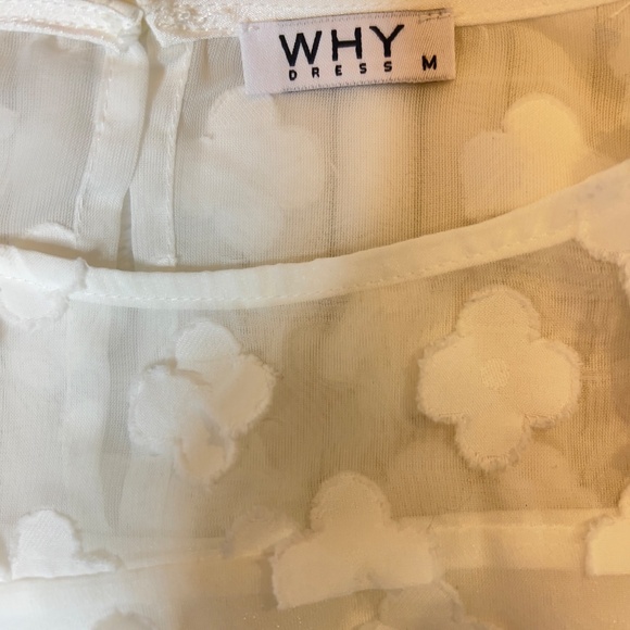 #A036 Why Dress 2-Piece Short Set minimalist fashion vacation vibe  White NWOT M - Picture 9 of 12